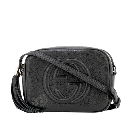 borsa tracolla gucci disco bag soho in pelle|Borse Gucci in Pelle Nero .